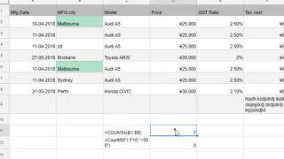 How to count cells with text in Google sheets