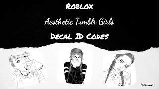 Roblox Welcome To Bloxburg Aesthetic Tumblr Girls Id Codes Youtube - roblox picture decal ids bank