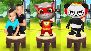 CKN Toys Car Hero Run VS Tom Hero Dash VS Tag with Ryan Spy Robo Combo Panda New Skin Unlocked screenshot 5