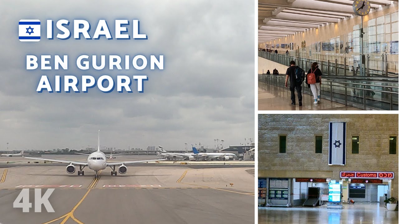 [4K] GOOD PLANE LANDING BEN GURION AIRPORT, TEL AVIV ISRAEL YouTube