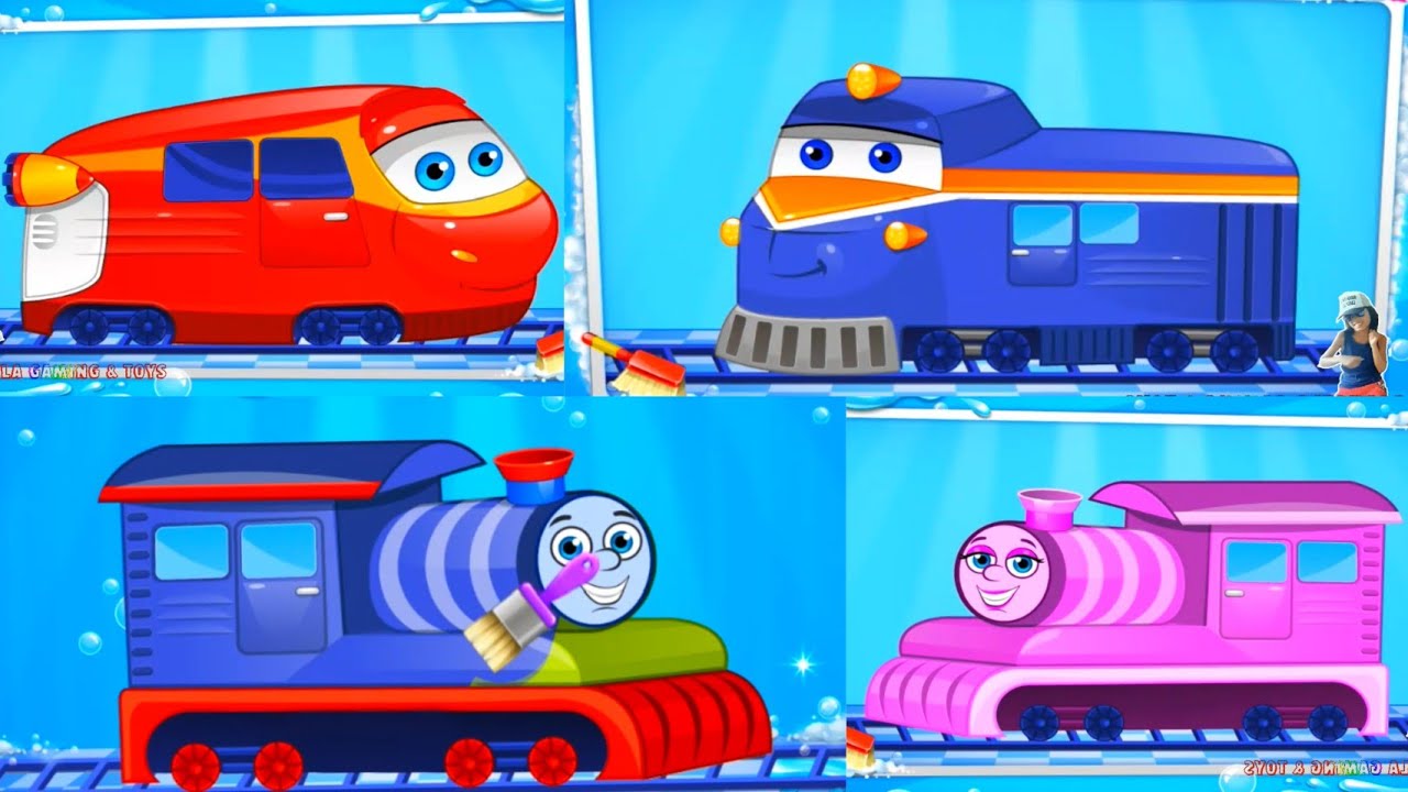  Kartun  anak TK Kereta API Belajar  mengenal warna  YouTube