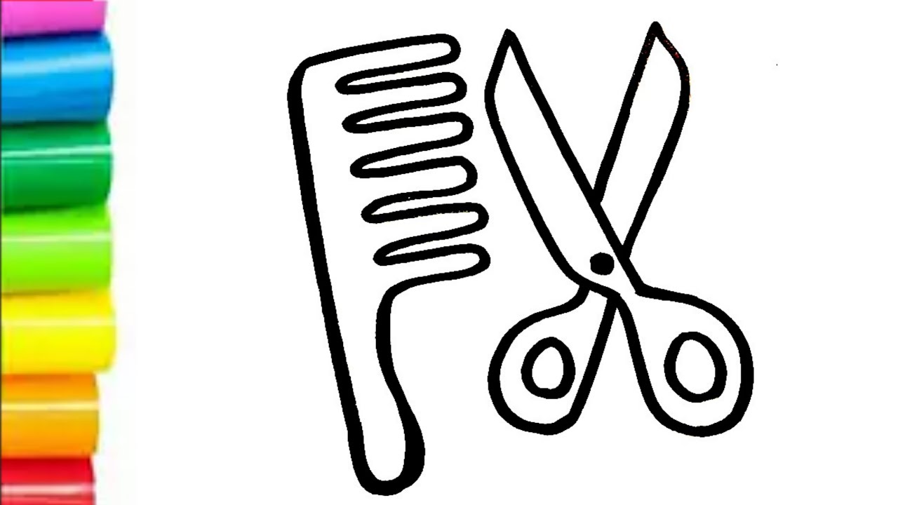 Shears And Comb Drawing