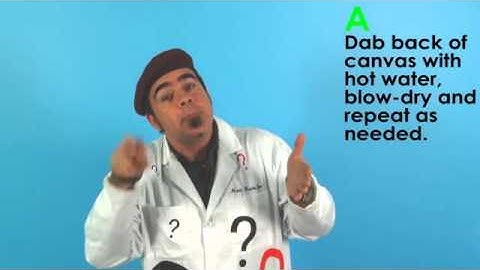 Q&A - How can I remove a dent from my canvas?