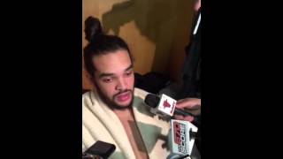 Celebrity Joakim Noah talks after Warriors defeat Bulls 112-102 Wealth