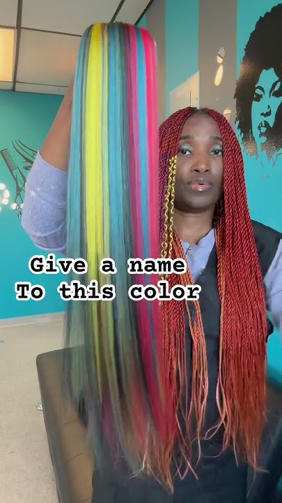  Hair braid color blend - YouTube