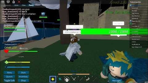 hacker alert plz ban him[ROBLOX ARCANE ADVENTURES]