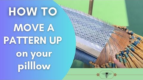 Bobbin Lace Tutorial HOW TO move your pattern UP on your bobbin lace pillow