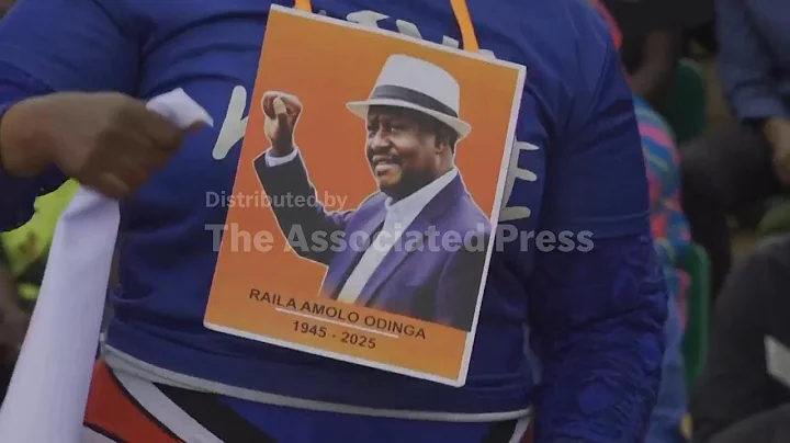 Supporters of former Kenyan PM Odinga arrive for his funeral in Nairobi