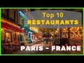 ⭐ Top Restaurants in Paris | Paris Best Restaurants | Restaurants in Paris France