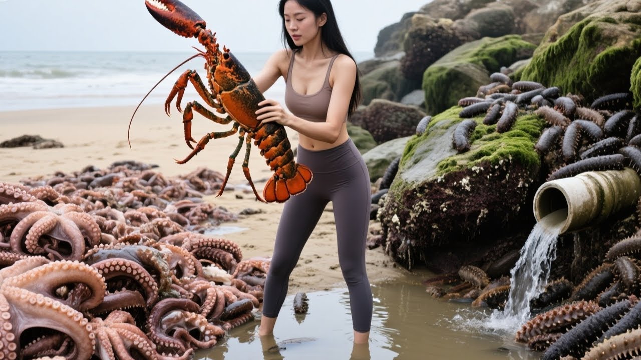 Octopus Are Rampant, And It Is Fun To Explode The Bucket Easily. Xiao Zhang Found Lobsters