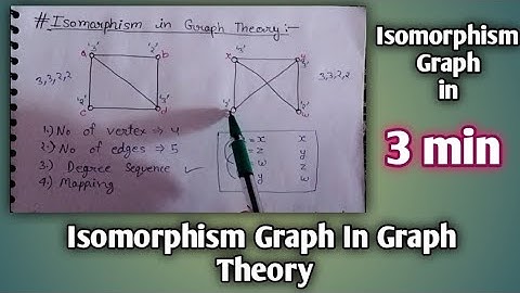Graph Theory | Graph Isomorphism of Graph in GraphTheory | Discrete Mathematics By Ashish Sir