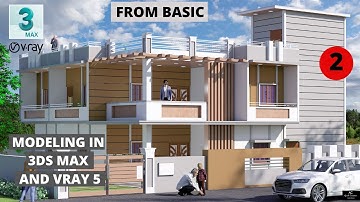 3ds max modeling | 3ds max tutorial beginner | spline modeling 3ds max - PART 2