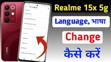 How to change language in Realme 15x 5g /Realme 15x 5g me language kaise change kare
