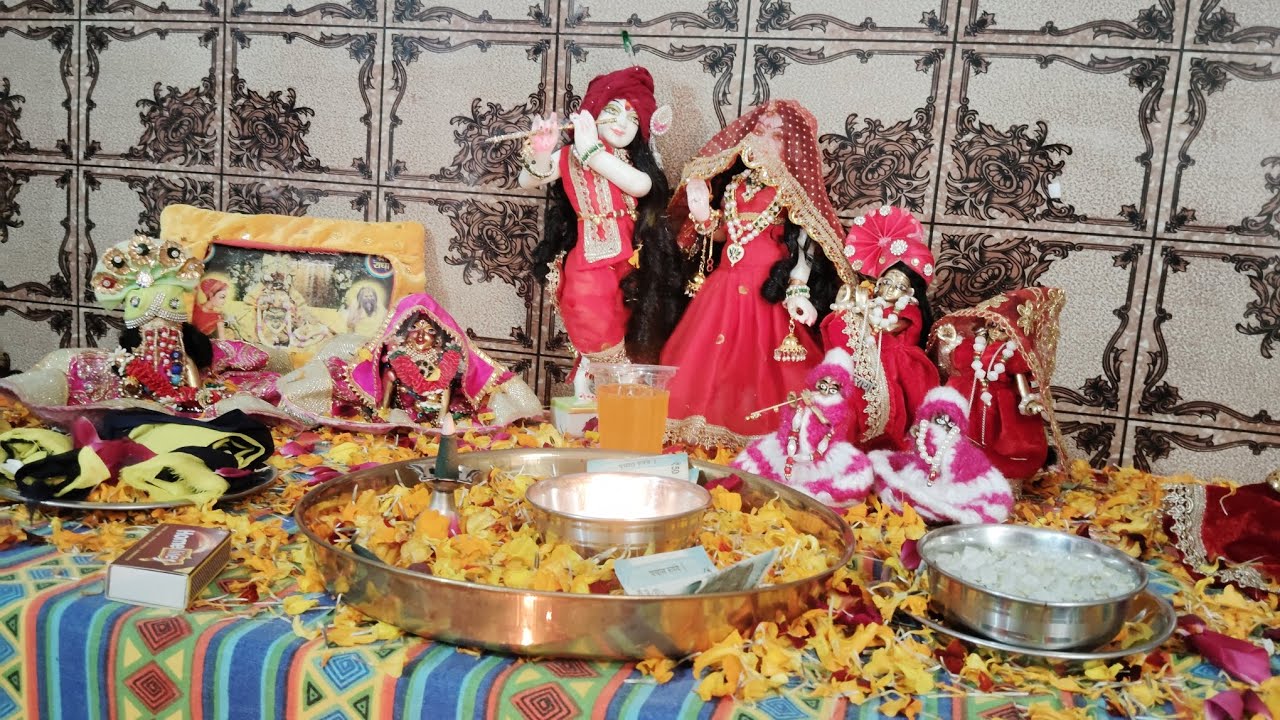 🪔 राधा रानी विवाह उत्सव | भक्ति रस से भरा ब्यावला💐🌺@soniabittuvlog #radha#krishna#vivah #vrindavan