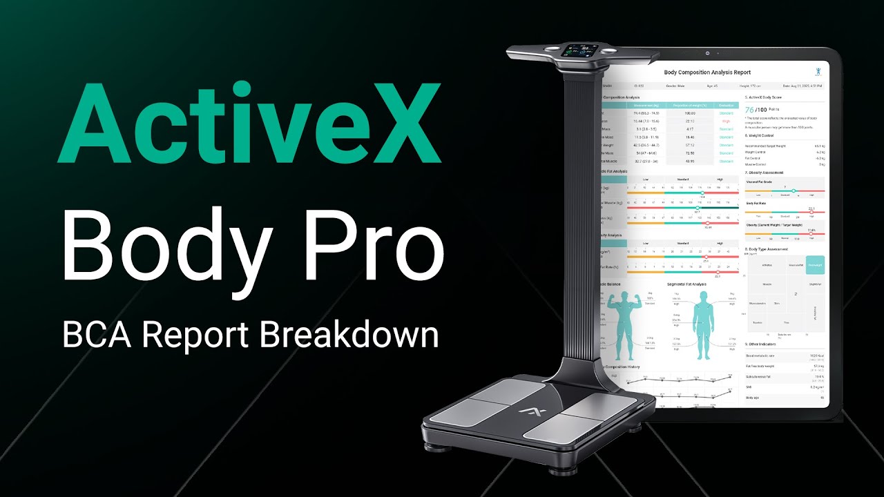 How to Read Your Body Composition Report | ActiveX Body Pro Scan Report ...