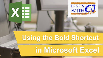 Keyboard shortcut for Bold in Microsoft Excel