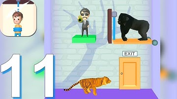 Rescue Cut - Rope Puzzle - Gameplay Walkthrough Part 11 All Levels 265-300 (Android Gameplay)