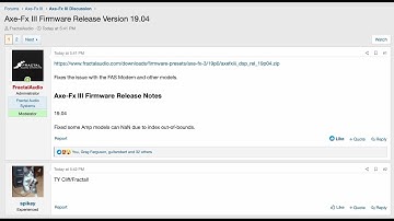 AXE-FX III - Firmware 19.04 Has Been Released!
