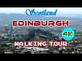 EDINBURGH WALK, Part 1, City Center, Scotland walking tour in 4K