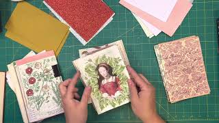 #roxysmedievalmiragemonday - Emerald green & Ruby red Christmas journal  Ep 2