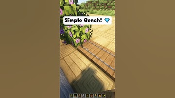 The CUTEST Bench Design Ever 💎💺🔥 #minecraft #shorts #easybuild