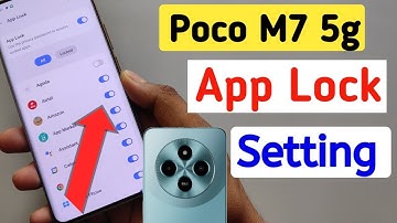 poco m7 5g me app lock kaise lagaye / poco m7 5g app lock setting