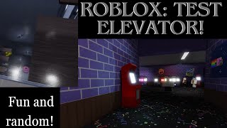 What Are These Random Elevator Levels? (ROBLOX: TEST ELEVATOR!)