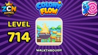 Colony Flow Level 714 Walkthrough | New Update | Full Solution
