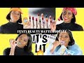 FENTY BEAUTY MATTEMOISELLE LIPSTICK SWATCHES IN 12 SHADES