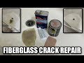 HOW TO REPAIR A FIBERGLASS CRACK IN A SHOWER | DIY Step by Step Fiberglass Crack Repair for dummies