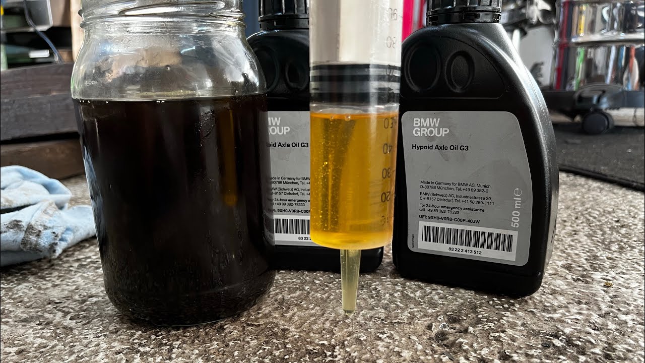 Bmw G30 wymiana oleju w dyferencjale Rear differential fluid oil change Gseries xdrive YouTube
