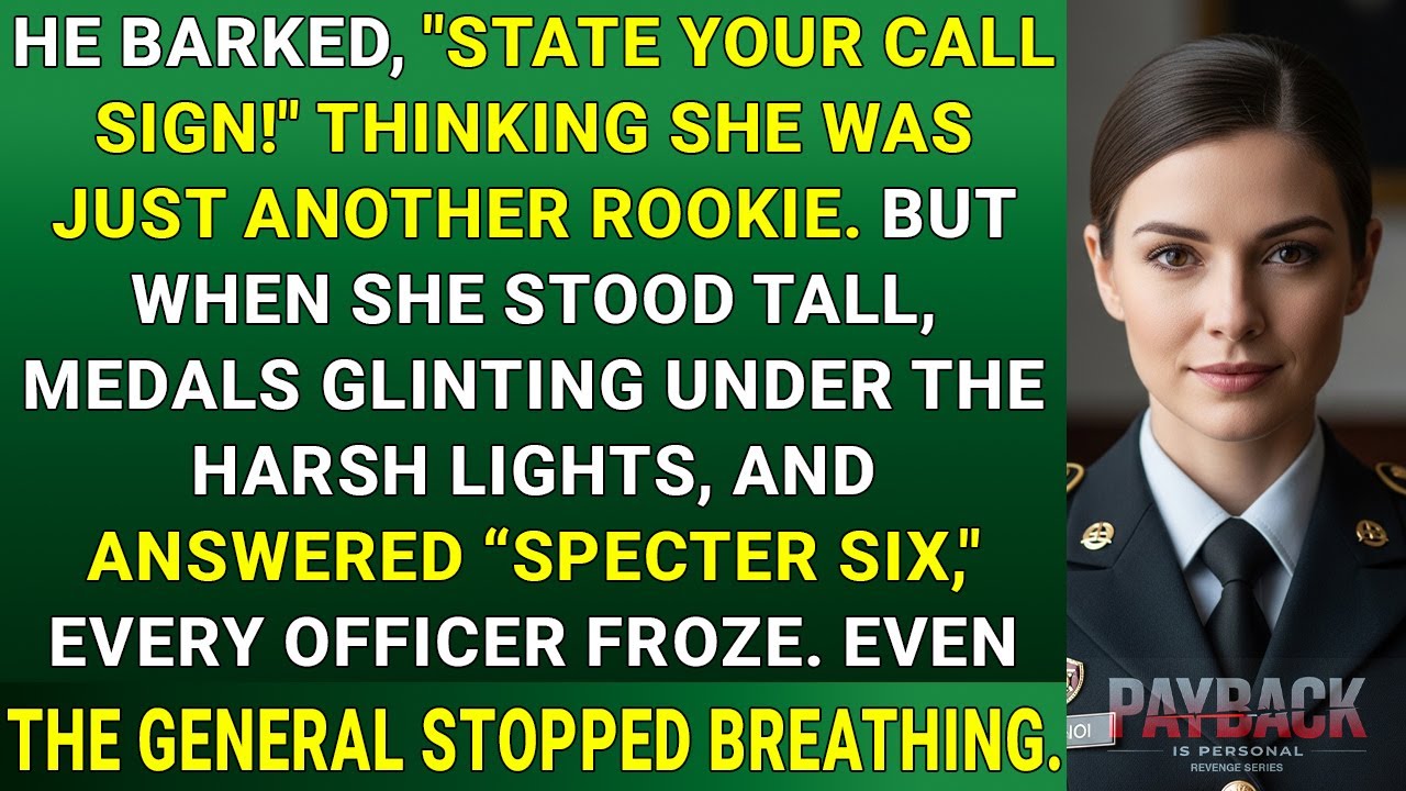 General Demanded Her Call Sign — When She Said “Specter Six,” The Room Went Silent