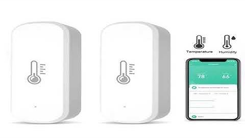 Haozee Smart Zigbee Temperature And Humidity Sensor Indoor Thermometer For Home Work With Alexa Go