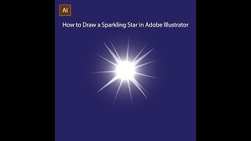 How to draw a sparkling star in adobe illustrator * How to make a sparkling star in illustrator.
