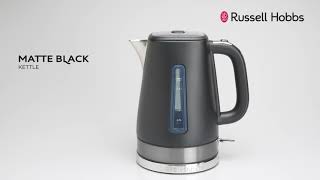 Bouilloire Matte Black 26140-70 360 Vidéo I Russell Hobbs