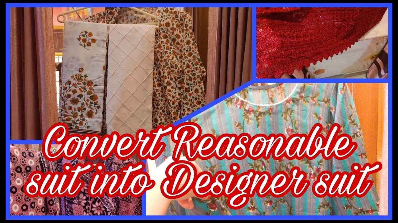 How to convert reasonable suit into designer suit YouTube