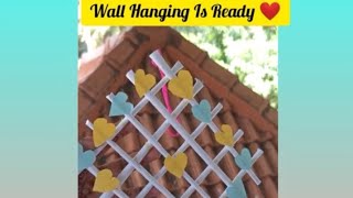 DIY Simple Wall Hanging 😍|Parvathy's Creative World|#Shorts