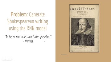 Generating Shakespeare using RNNs