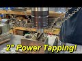 SNS 335: 2" Power Tapping with Flexarm GHM-60, Cast Iron Braze Repair