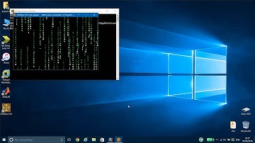 The Matrix Rain Code Using Assembly