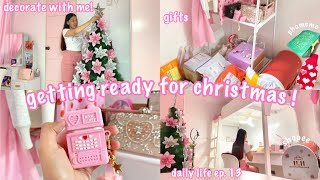 daily life ep.13:🎄getting ready for christmas, decorate with me, shopee haul, gift from phomemo💝