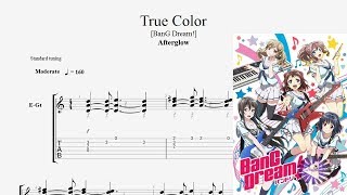 Video thumbnail of "【Guitar】BanG Dream! バンドリ!  - True Color ギターtab譜〚Afterglow〛 by NipponTAB"