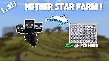 HOW TO KILL WITHER EASILY | EASY NETHER STAR FARM TUTORIAL FOR MINECRAFT BEDROCK 1.21 ⚡💀