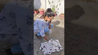 DIY Terrace Bench Makeover Ep 6 | Tiles, Cement & Rain Drama 😭✨