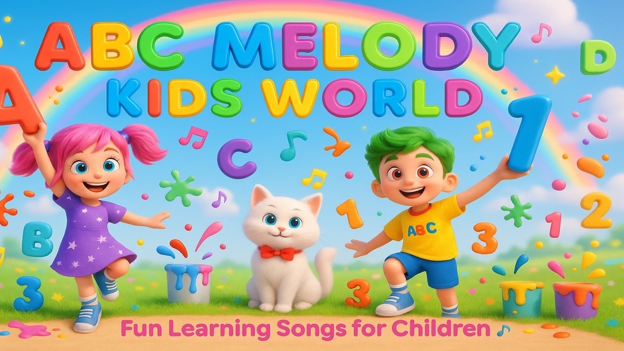 Fun Learning Songs for Kids! 🎶 ABCs, Colors & Numbers | ABC Melody Kids World