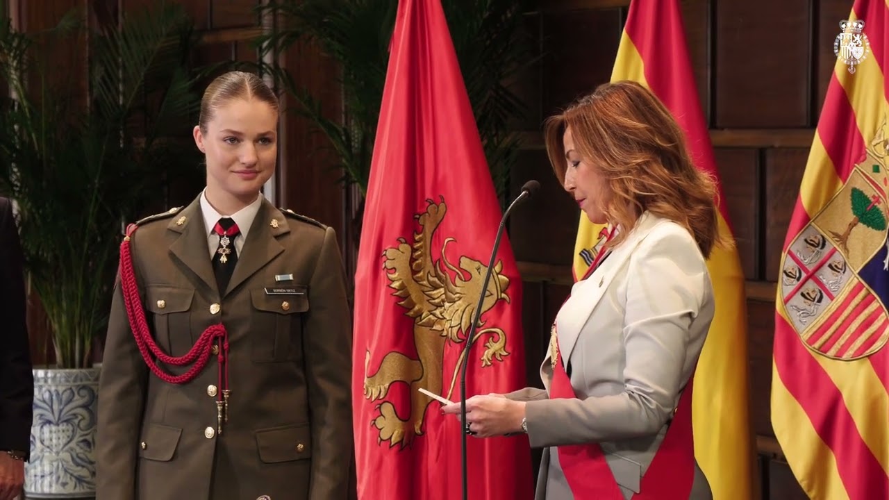 Entrega del título de Hija Adoptiva de Zaragoza