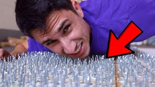 I Slept On A BED of 2,000 NAILS! screenshot 2