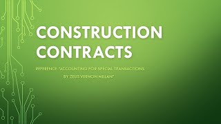 Construction Contracts part1 | Performance obligations over time | Advanced Accounting