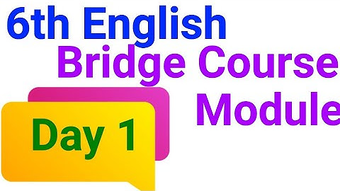 6th English Bridge course Module, Day 1, Topic Synonyms and Antonyms, Page number 29 - 32#