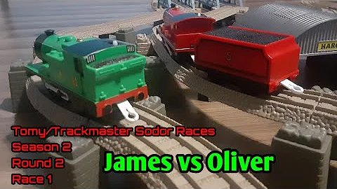 Tomy/Trackmaster Sodor Races | Season 2 | Round 2 | Race 1 | James vs Oliver